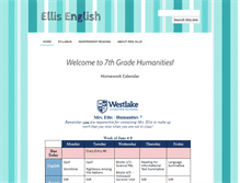 Tablet Screenshot of ellis-english.com